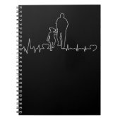 Vader Daughter Heartbeat Pap Child Bond Notitieboek (Voorkant)