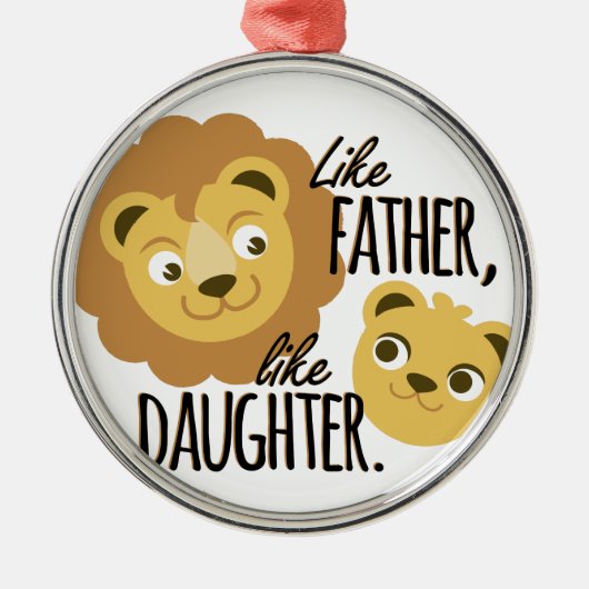 Vader Daughter Metalen Ornament (Voorkant)