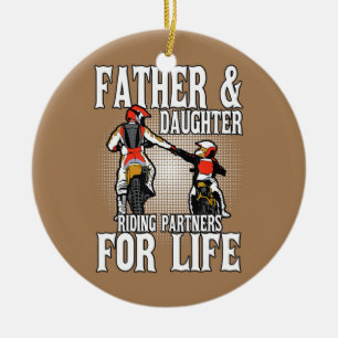 Vader Daughter Riding Partners Moto Dirt Bike Keramisch Ornament