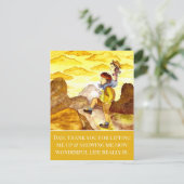 Vader Daughter Waterverf Mountain Fathers Day Briefkaart (Staand voorkant)