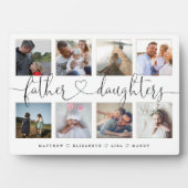 Vader Daughters Heart Script | Fotoraster collage Fotoplaat (voorkant)