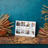 Vader Daughters Heart Script | Fotoraster collage Fotoplaat (Zijkant)