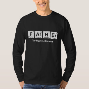 Vader De edele-elementen Periodiek Tafel Grappige T-shirt