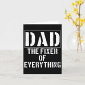Vader de fixer van alles grappig vader & #; s dag kaart (Gele Bloem)