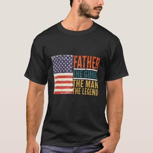 Vader de gids de man de legende t-shirt (Voorkant)