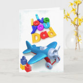 Vader de Superheld Vaderdag Kaart (Gele Bloem)