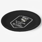 Vader de visser de mythe de Legende Vaderdag Papieren Bordje (Gekanteld)