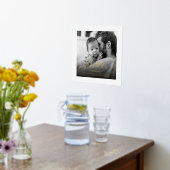 Vader Definition Elegant Script Black White Foto Folie Afdrukken (Laag (Keuken))