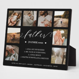 Vader Dictionary Definition 8 Photo Collage Black Fotoplaat