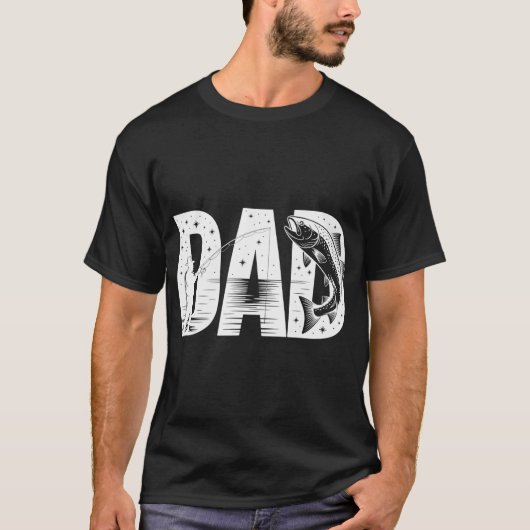vader die vist t-shirt (Voorkant)