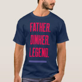 Vader Dinker Legend Dad Pickleball T-shirt (Voorkant)