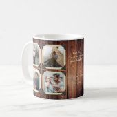 Vader Dochter Aangepast Instagram Foto Grid Koffiemok (Voorkant links)
