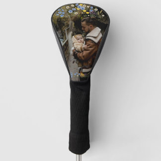Vader-dochter aangepaste foto wilde bloem golfheadcover