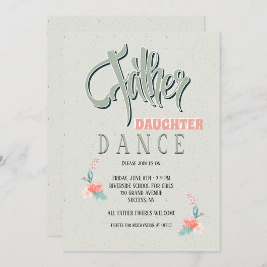 Vader Dochter Dance Kaart (Voorkant / Achterkant)
