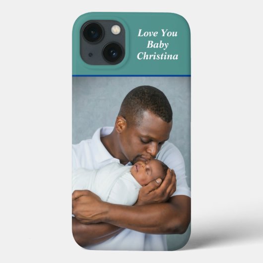 Vader Dochter Familie Naam Foto Custom Case-Mate iPhone Case (Achterkant)