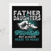 Vader Dochter hoort altijd hartstikke cadeau voor Aankondiging (Voorkant / Achterkant)