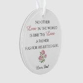 Vader Dochter Ornament met Foto (voorkant)