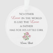 Vader Dochter Ornament met Foto (voorkant)