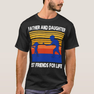 Vader dochter samen honkbal beste vrij t-shirt