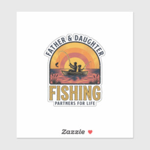 Vader Dochter Vissen Partners voor het Leven T-shi Sticker