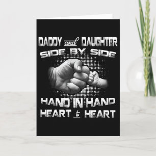 Vader Dochter Vuist Stomp Overeenkomen Vaderdag Kaart