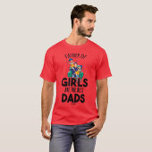 Vader Dochters Beste Papa familie T-shirt (Voorkant volledig)