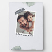 Vader Dochters Hart Script | Fotocollage Fotoplaat (voorkant)