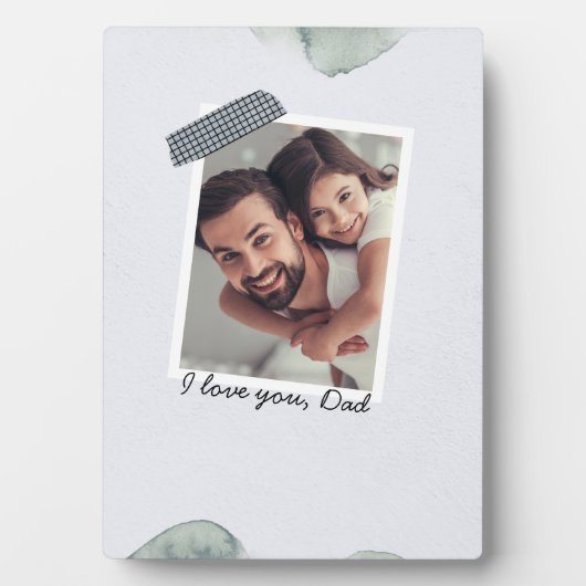 Vader Dochters Hart Script | Fotocollage Fotoplaat (voorkant)