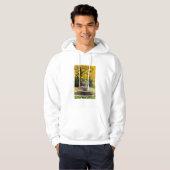 Vader door een boom in herfst, Duitsland Hoodie (Voorkant volledig)