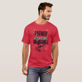 Vader Drummer Legend grappig T-shirt (Voorkant volledig)