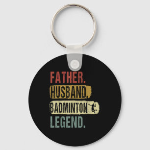 Vader Echtgenoot Badminton Legende Badminton Papa Sleutelhanger