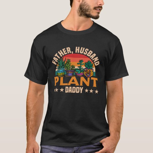 Vader Echtgenoot Plant Papa T-shirt (Voorkant)