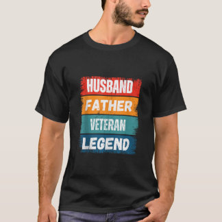 Vader Echtgenoot VETERAAN Legende Trotse Vader Fun T-shirt