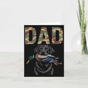 Vader eend jagen zwarte lab hond camouflage wilde kaart