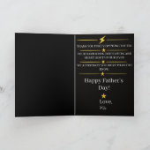 Vader elektricien Vaderdag kaart (Binnen)