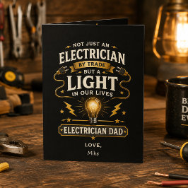 Vader elektricien Vaderdag kaart