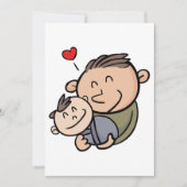 Vader en Baby Kaart (Voorkant)