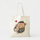 Vader en Baby Tote Bag (Voorkant)