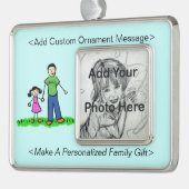 Vader- en Daughter Family Cute Custom Ornament (Links)