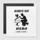 Vader en dochter - Altijd haar held (2) (Voorkant / Achterkant)