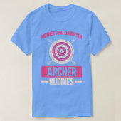 Vader en dochter Archer Buddies Archery Bow Arc T-shirt (Design voorkant)