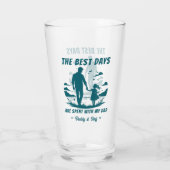 Vader en dochter - beste dagen glas (Achterkant)