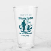 Vader en dochter - beste dagen glas (Voorkant)