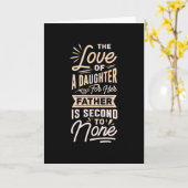 Vader en dochter beste papa Vaderdag Kaart (Gele Bloem)