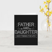 Vader en dochter beste vrienden voor het leven vad kaart (Gele Bloem)