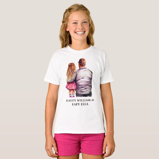 Vader en dochter Bond (10) T-shirt (Voorkant volledig)