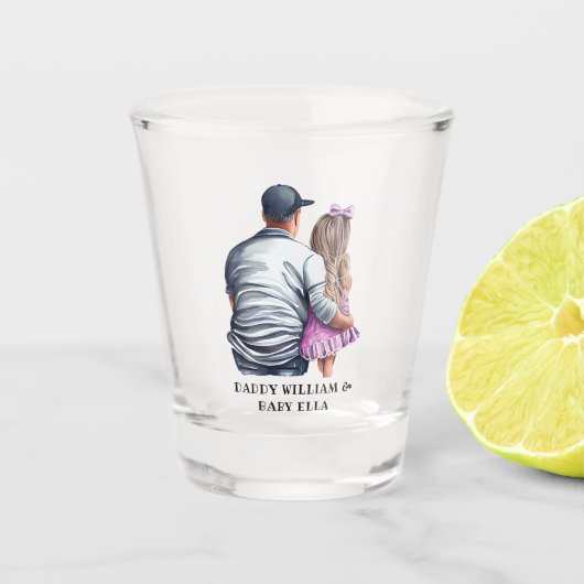 Vader en dochter Bond (12) Shot Glas (Voorkant)