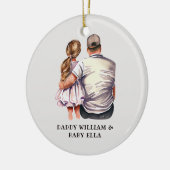 Vader en dochter Bond (13) Keramisch Ornament (Links)