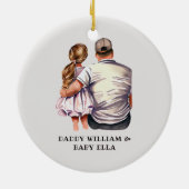 Vader en dochter Bond (13) Keramisch Ornament (Achterkant)