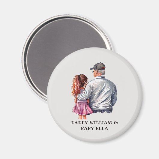 Vader en dochter Bond (14) Magneet (Voorkant / Achterkant)